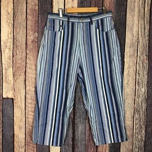 Vintage Cropped Striped Pastel Mom Jean 90s Grunge